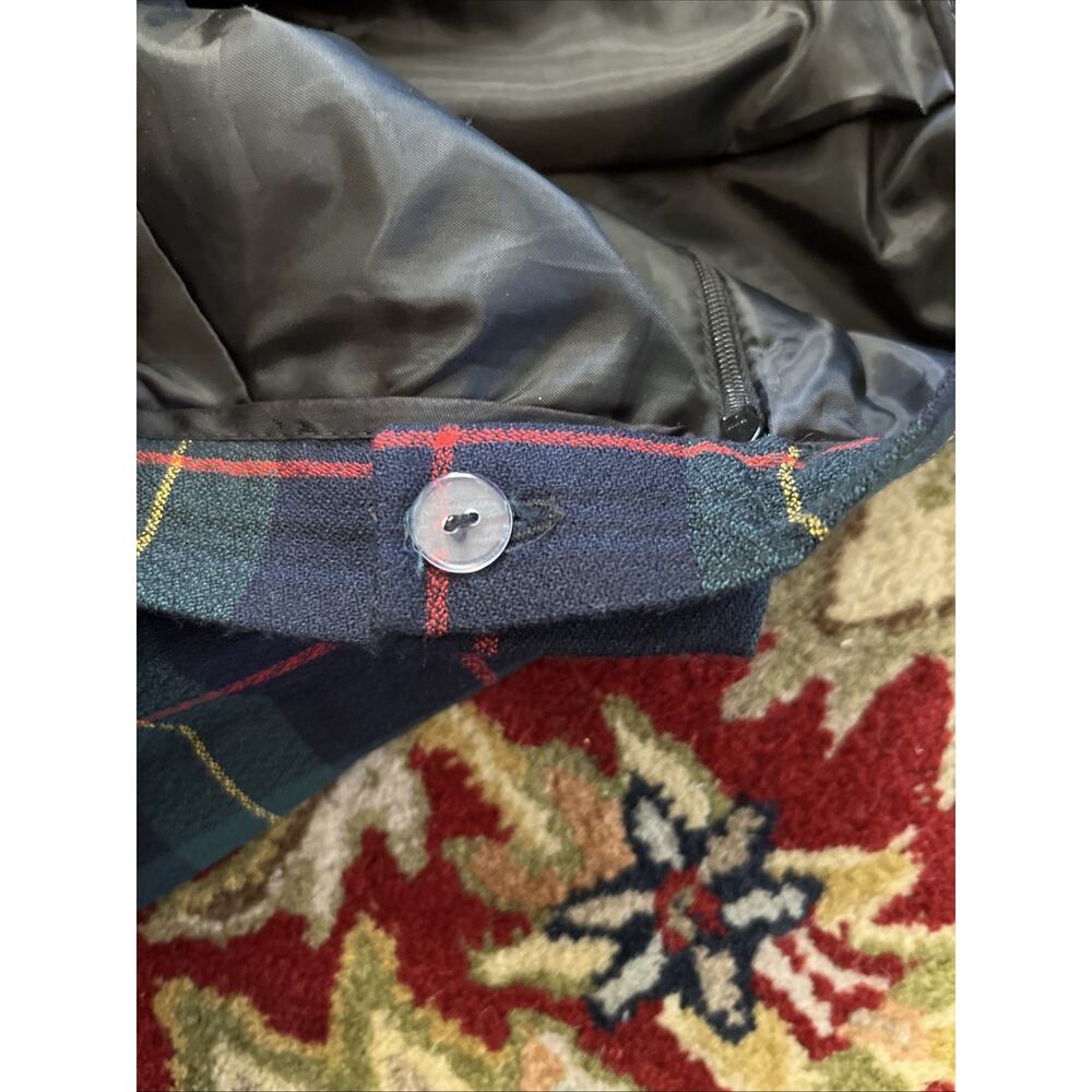 Vintage 100% Wool Skirt Women's M 8/10 Plaid Pleated Midi Maxi Tartan Lot Of 2 - Picture 9 of 14